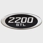 Blue Wave 2200 Stl Boat Raised Decal 1093-162240-01 Silver / Black New. Price: $16.89.