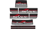 1986-1998 Mercury Mercruiser Bravo Three Magnum Sticker Decal Set With Trim Red New. Price: $17.50.