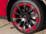 Premium Tesla Model 20" Induction Wheel Rim Decals Custom Vinyl Overlays New. Price: $19.99.