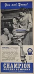 1946 Print Ad Champion Blue Ribbon 4.2-HP Outboard Motors Minneapolis,mn Used. Price: $21.58.