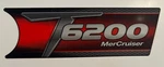 Oem Mercury Mercruiser T6200 Decal 8M0136005 Engine Cover Graphic Nos Used. Price: $35.00.