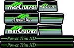 Mercruiser Premium Quality Alpha One Gen W/green Rams Sticker Sets New. Price: $19.50.