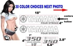 Yamaha Outboard Engine Decals Kit Stickers 350 V8 Cowl 30 Color Options New. Price: $49.00.