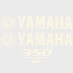 Yamaha Boat Cowling Decal HW2561 350 Four Stroke White Sticker (kit) New. Price: $165.04.