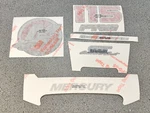 Mercury Marine Outboard Partial Decal Kit 115HP Ct Four Stroke- 37-8M0114440 Used. Price: $49.99.