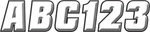 Hardline Sticker Kit - For 2" White/black WHBLK500 New. Price: $29.19.