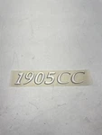 Larson 8626-3344 Fincraft/striper 1905 Cc 8" X 1/2" Silver Raised Decal Boat New. Price: $12.95.