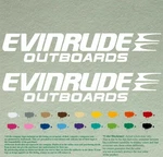 Evinrude Pair Compatible Boat Outboard Decals Vinyl Stickers Motor Set Of 2 New. Price: $49.99.