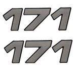 Mako Boat Raised Brand Decals 131423 170 Silver Sticker (pair) New. Price: $19.06.