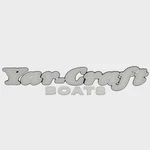 Yar-craft Boat Raised Brand Decal White / Silver Black Sticker New. Price: $56.27.