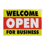 Decal Stickers Welcome Open For Business #2 Vinyl Store Sign Label New. Price: $9.99.