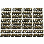 Stiffie Boat Alphanumberic Id Decal WL41 Gold Black X 1/3 Inch New. Price: $18.06.