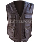Jurassic World Chris Pratt Owen Grady Leather Vest Jacket For Mens New. Price: $73.70.