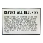 Bernard Engraving P-230 Injury Plaque New. Price: $23.64.