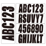 4 Set 3" Marine Alpha-numeric Registration Number And Letter Sticker Decal Black New. Price: $22.50.