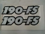 Ranger 190-FS Raised Decal Pair (2) Black Silver 12 1/2" X 3" H Marine Boat New. Price: $24.95.