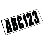 Black 148PC Each Letter And Number W/12 Dashes 3" Length Body Graphics New. Price: $33.95.