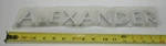 "alexander" Emblem Logo Decal Set Sticker Name Plate Ocean Yacht Boat Oem New. Price: $15.99.