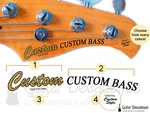 Custom Curved Bass Guitar Headstock Waterslide Decals New. Price: $11.99.