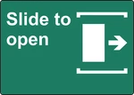 Slide To Open Door Right, Business Sign Window Adhesive Vinyl Decal New. Price: $8.99.