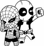 Deadpool Spiderman Chibi Marvel Comics Wall Car Truck Window Vinyl Decal Sticker New. Price: $5.99.