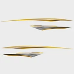 Larson Boat Decals 0572960A 2007 Senza Yellow Stickers (set Of 4) New. Price: $106.50.
