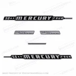 Fits Mercury 1962 50HP Outboard Decal Kit - Discontinued Reproductions Stock New. Price: $79.95.