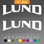 24" Lund Boat Outboard Motor Marine Decals Vinyl Stickers Pair Set Of New. Price: $37.99.