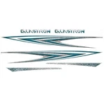 Glastron Boat Graphic Decals 0572491 Silver Teal White Black 6PC New. Price: $134.58.