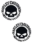 Harley Davidson Black Decals #2 Pieces Willi G Vinyl X5 New. Price: $9.99.