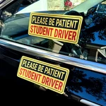Stickios Student Driver Stickers Removable Non-magnetic Vinyl Decal Yellow New. Price: $17.09.