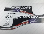 Mercury 90HP Elpto 1999-2006 Usa Flag Edition Outboard Engine Decals Sticker Set New. Price: $55.25.