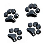 Lzlrun 4PCS Black 3D Chrome Dog Paw Footprint Sticker Decal Auto Car New. Price: $7.70.