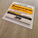 Ranger Boats 1850 Ls Capacity Plate Decal Replacement Sticker Nmma Marine New. Price: $19.99.