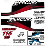 Fits Mercury 115HP Outboard Decal Kit Blue Or Red 99-04 All Models Available New. Price: $104.95.