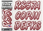 Stiffie Whipline WL93 Boat Pwc Numbers Decal Registration Sea-doo White Burgundy. Price: $23.95.