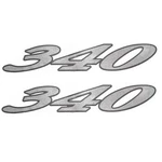 Cruisers Yachts Boat 340 Decals 13 1/2 X 3/8 Inch Silver (pair) New. Price: $30.13.