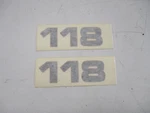 Ranger 118 Decal 1/2" X 1/8" Pair Of (2) Black & Red 7604322 Marine Boat New. Price: $14.95.