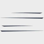 Chaparral Boat Deck Decals 14.02622 Navy Stickers (4 Pc) New. Price: $145.82.