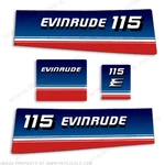 Fits Evinrude 1980 115HP Decal Kit - Discontinued Reproductions Stock New. Price: $114.95.