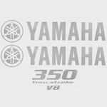 Yamaha Boat Cowling Decal HW2552 350 Fourstroke Silver Sticker (kit) New. Price: $165.04.
