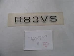 Ranger R83VS Raised Decal 9 7/8" X 1 5/8" 7604743 Black Gold Silver Boat New. Price: $19.95.