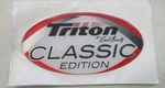 Triton By Earl Bentz Classic Edition 4 5/8" Raised Oval Decal 1860691 Boat New. Price: $19.95.