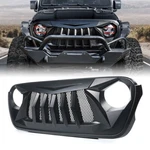 Front Bumper Hood Grill Matte Black For 2018-2026 Jeep Wrangler Jl Gladiator Jt New. Price: $146.70.