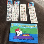 Vintage Peanuts Snoopy Woodstock Stickers Sandylion 3X New 1 Open & Book. Price: $24.99.