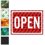 Open Business Sign, Vinyl Decal Sticker, Patterns & 3 Sizes, #4017 New. Price: $23.95.