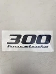 Scout HW1829 5322-BLACK Yamaha 300 Fourstroke Graphic Decal 1/8" Boat New. Price: $19.95.
