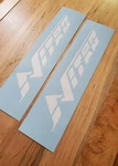 Nitro Boat Decals Stickers Gloss White 10X2.13" (2) Fast Usa! New. Price: $19.26.