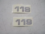 Ranger 119 Decal Set Of (2) Black & Red 7604323 Marine Boat New. Price: $14.95.