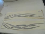 Palm Beach 139385-01 Decal Pair (2) 97" X 11" Navy Blue & Silver Marine Boat New. Price: $59.97.